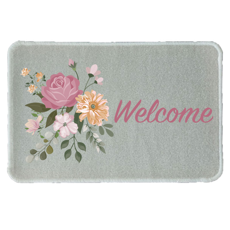 Χαλάκι Welcome flowers